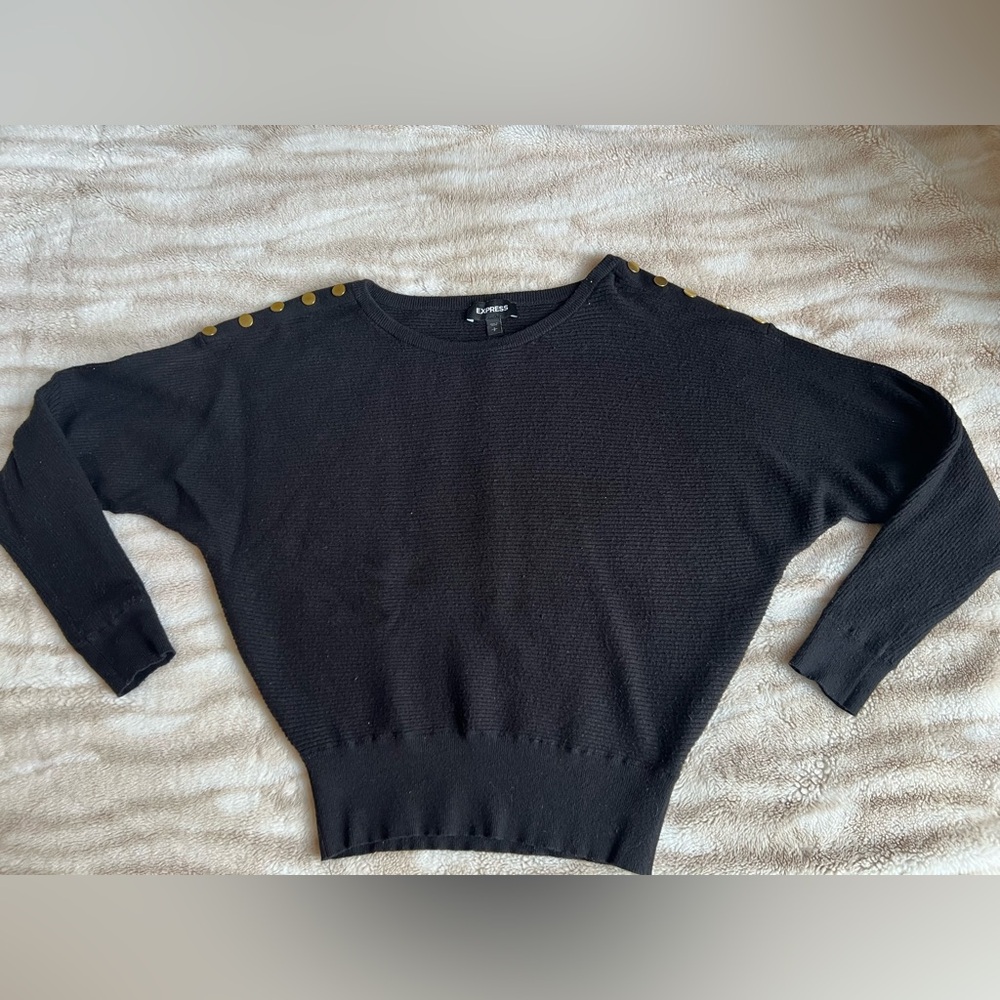 Women’s Express Sweater with Gold Buttons
